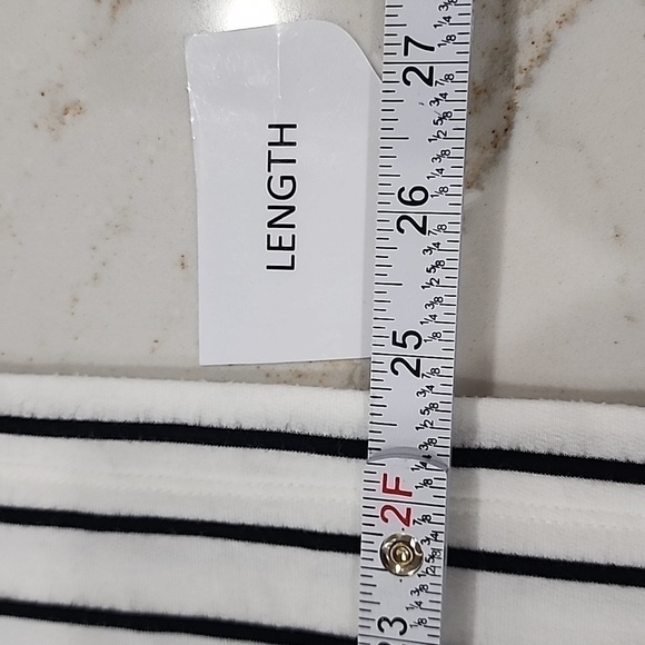 Cabi black and white striped top, size M - Picture 8 of 8